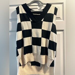 Checkered vest
